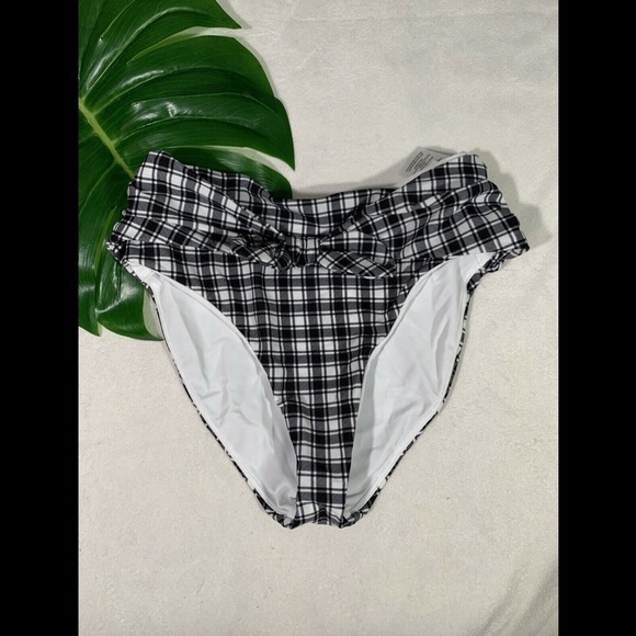 NEW $148 Veronica‎ Beard Azoia Checkered Bikini Bottoms [ SZ XS ] - Picture 3 of 12